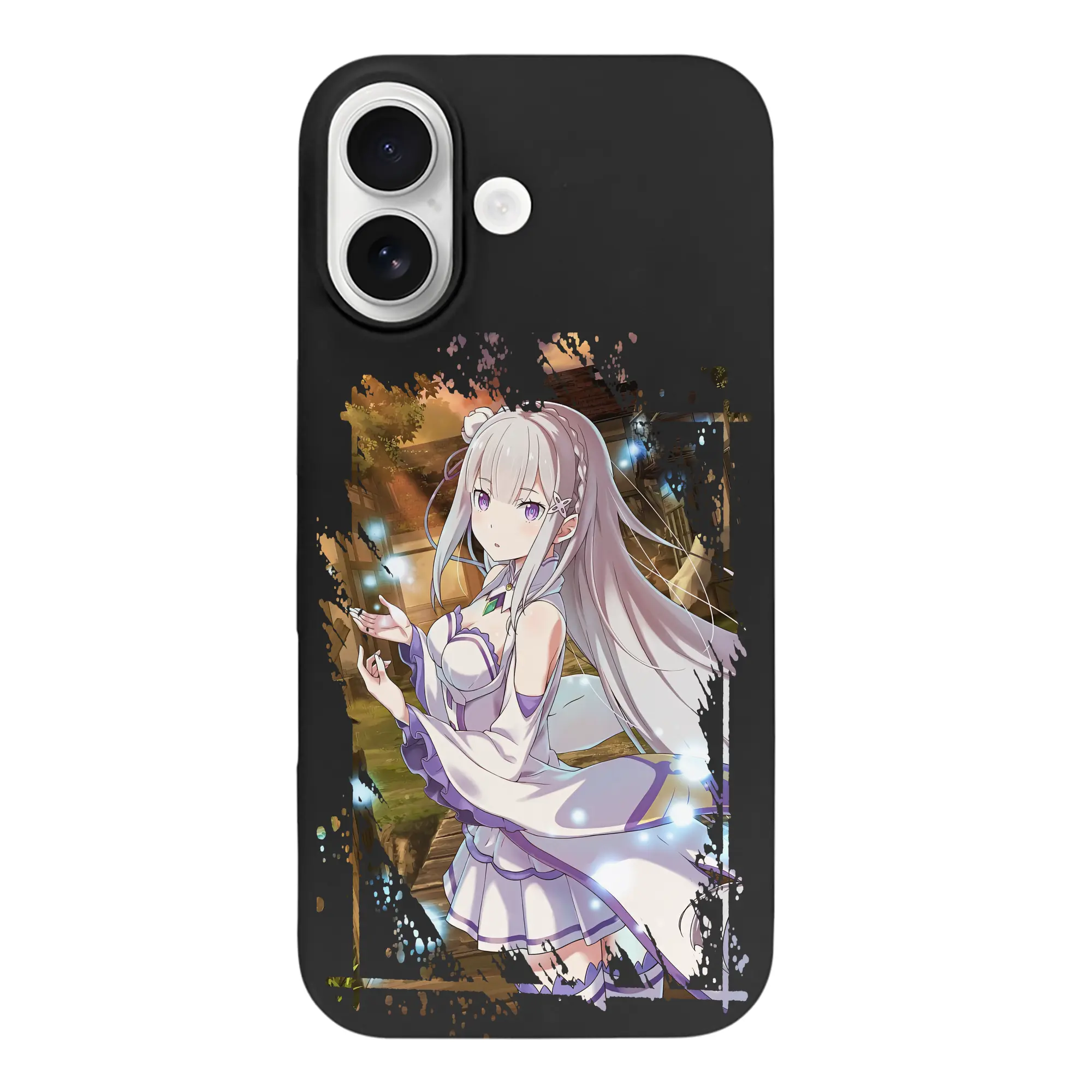 リゼロ グッズ エミリア - iPhone 17 シリーズ シリコンケース 薄型 耐衝撃 指紋防止 ソフトタッチカバー 精密フィット 傷防止 保護ケース iPhone 17/17 Air/17 Pro/17 Pro Max 対応